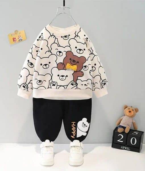 girls and boys track suit 1 year se 12 year high quality fleece fabric 0