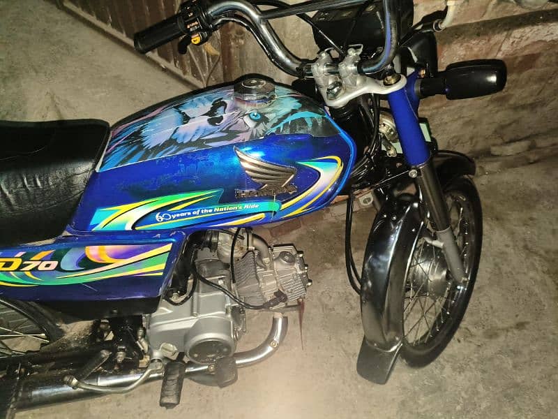 Honda CD 70 blue 1