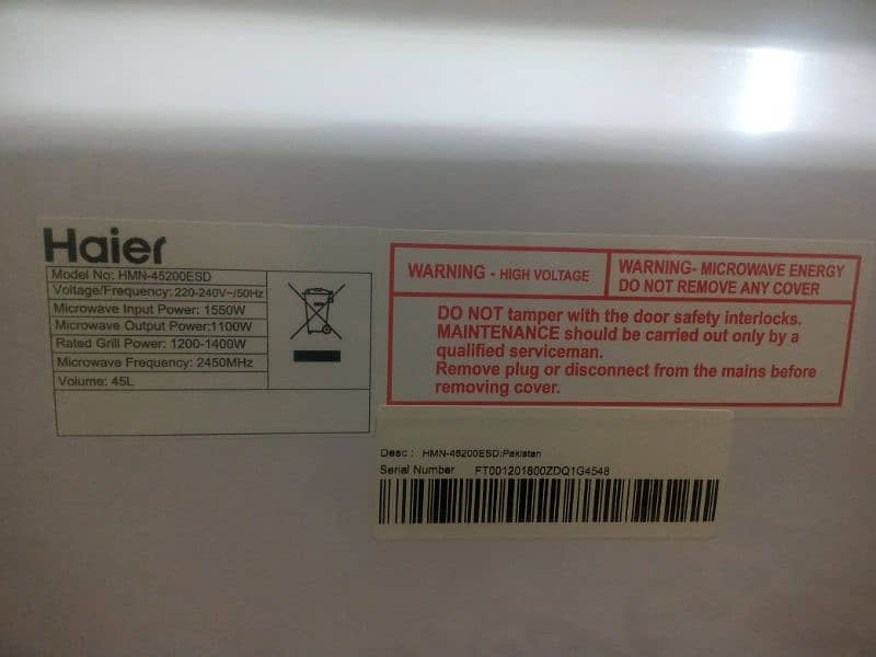 Haier Microwave 45 L 4