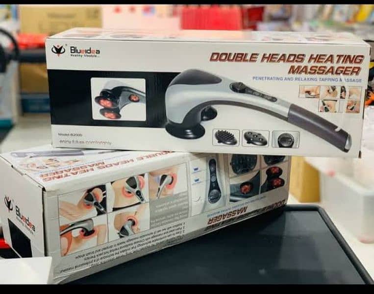 Original Double Head Infrared Heating Vibrating Massager Hammer 4