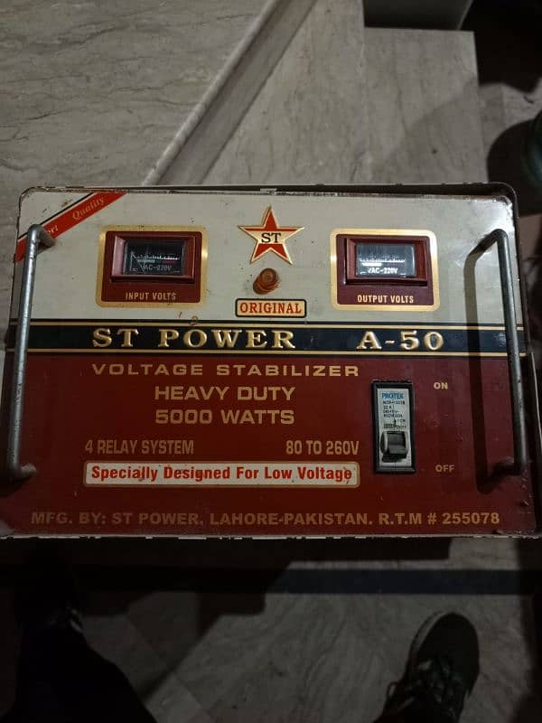 Original ST Power 5000Watt A-50 Stabilizer. 0