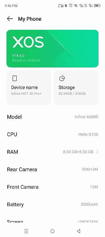 infinix hot 50 pro+ 1