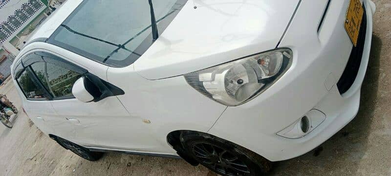 Mitsubishi Mirage 2013 Reg. 2016 in Pearl White Color 3