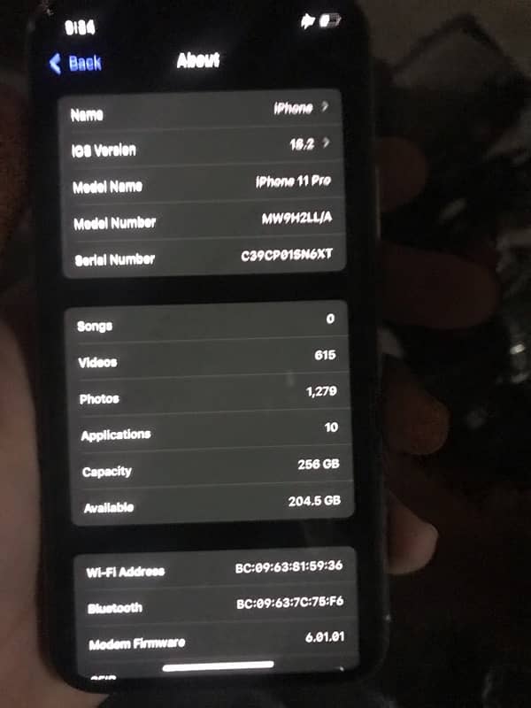 IPhone 11 pro jv 256gb 10