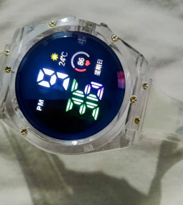 Digital Transparent Watch For Men 0