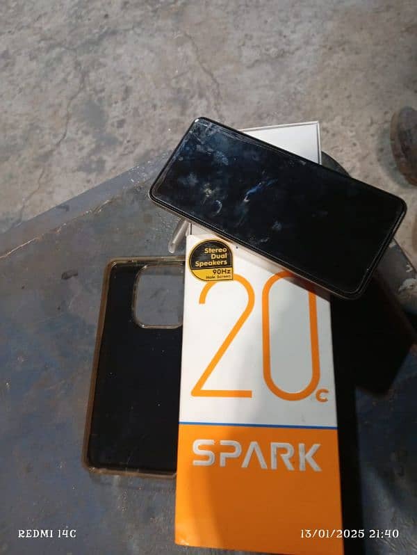 Tecno spark 20c condition good urgent sale 1