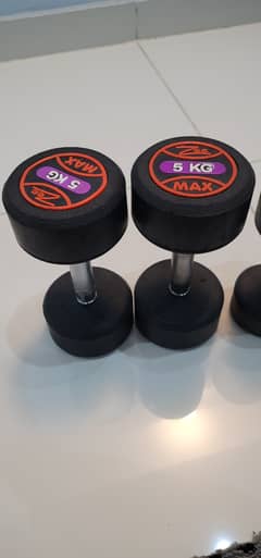 dumbells 5kg pair 3kg pair