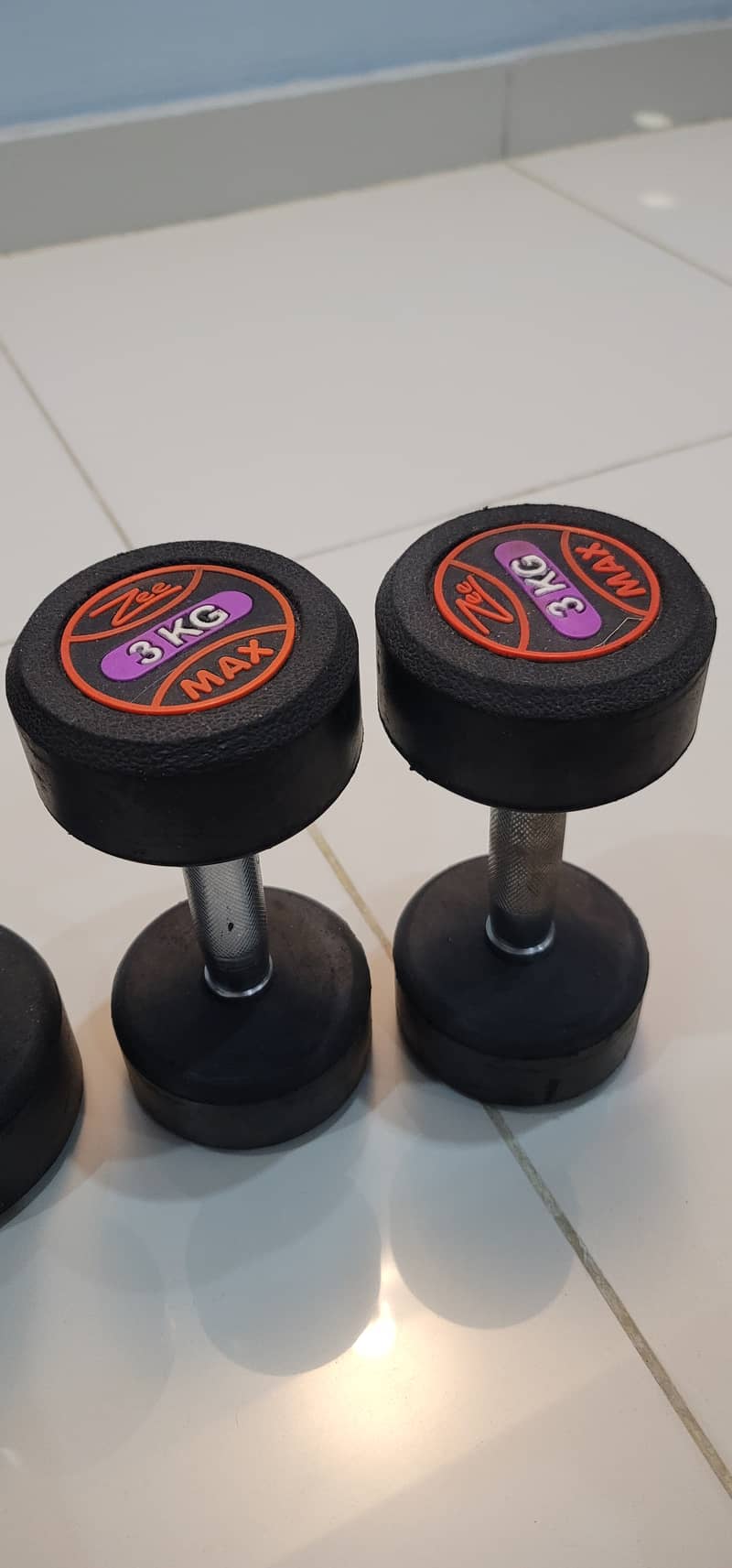 dumbells 5kg pair 3kg pair 1