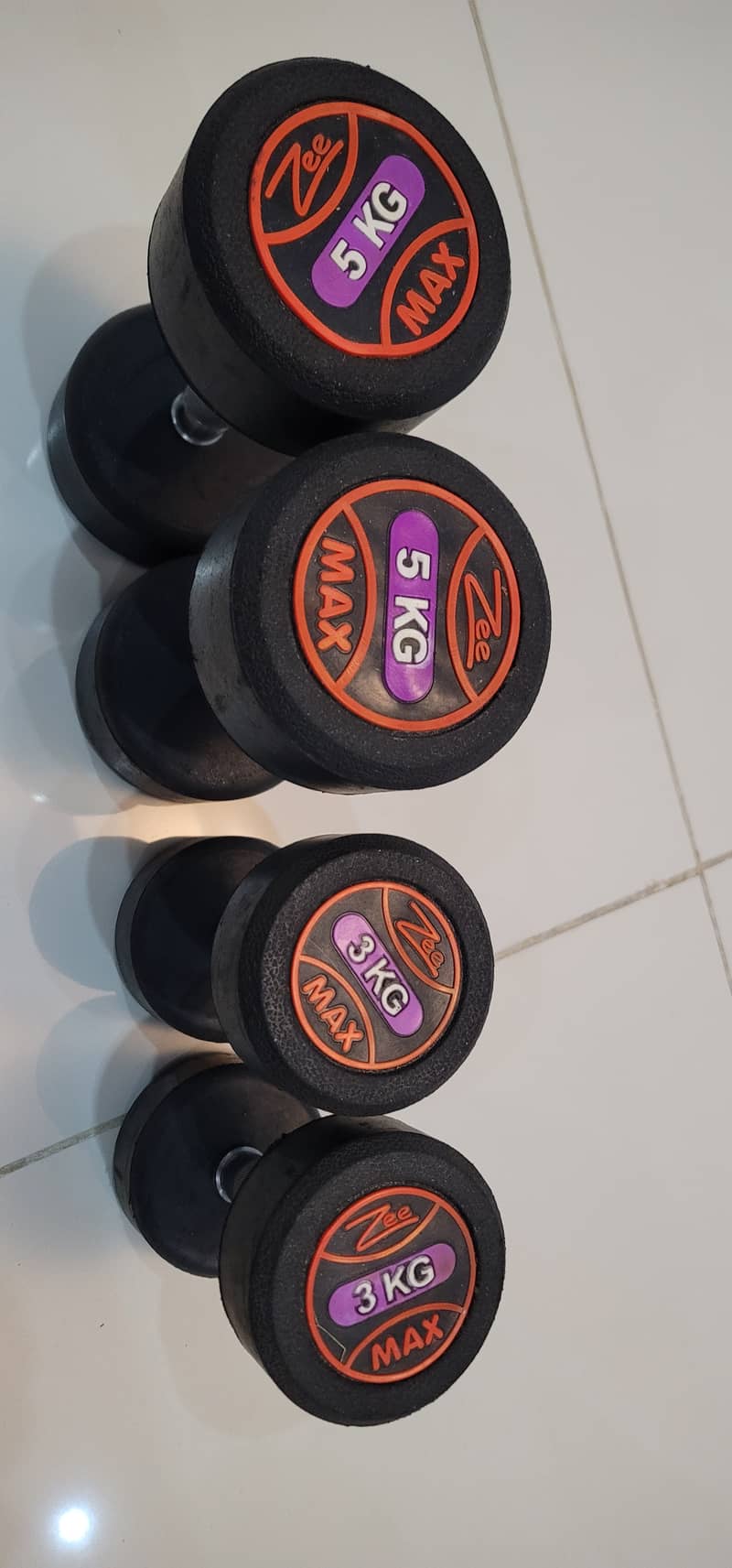 dumbells 5kg pair 3kg pair 2