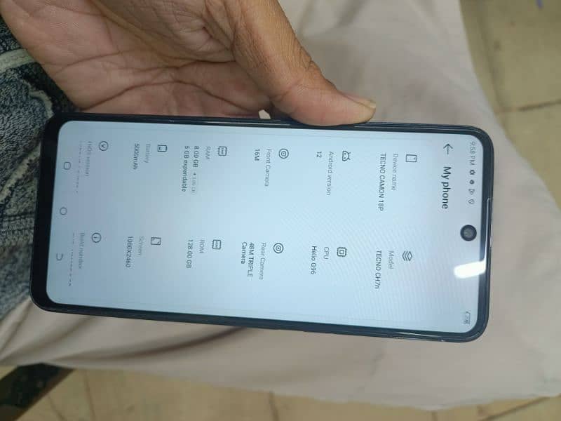 Tecno camon 18p  8/128gb 6