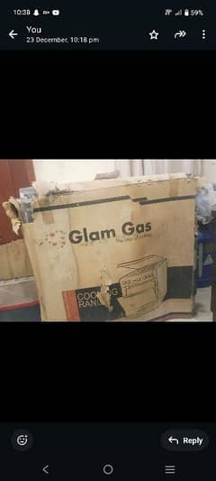 Glam gas cocking range bakers model full packed