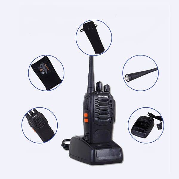 Baofeng 888S Walkie talkies 4.5w - 2km range, powerful wireless radios 19