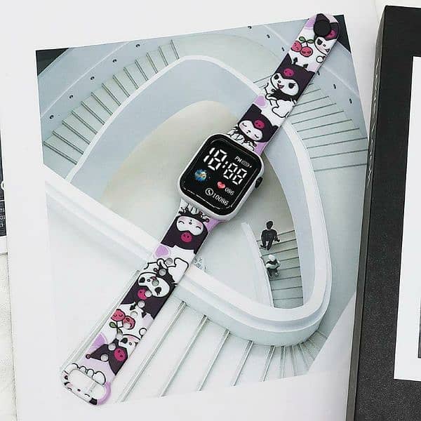 cartoon style digital watch 0