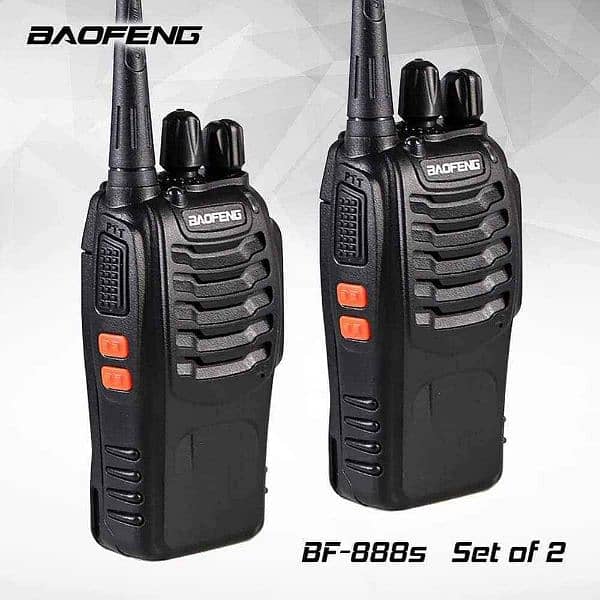 Baofeng 888S Walkie talkies 4.5w - 2km range Pair, High quality radios 0