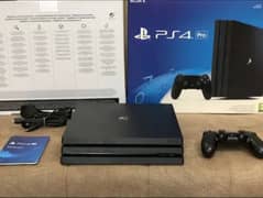 ps4 pro 1 tb with box 2 orignal controller 3 games