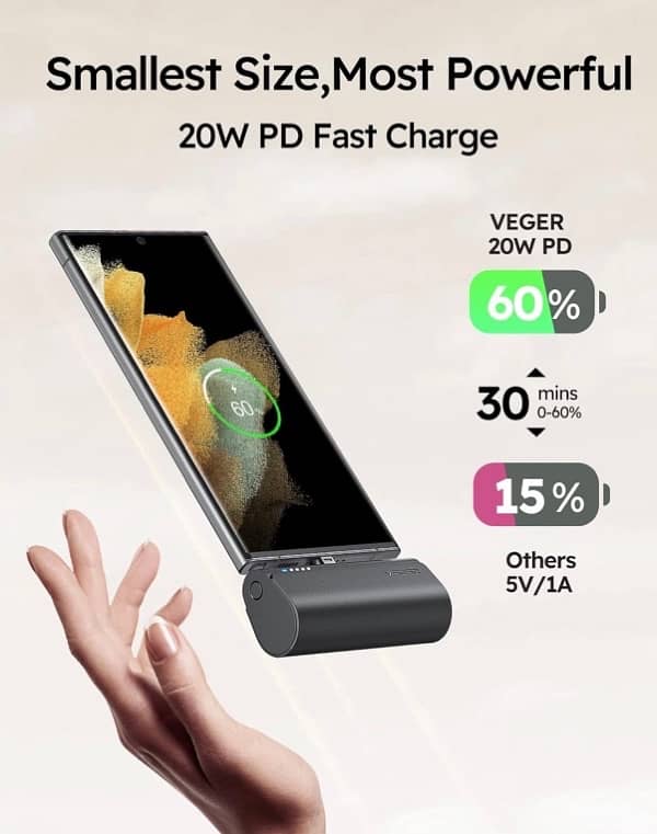 original veger pd portable 5000 mah power bank 1