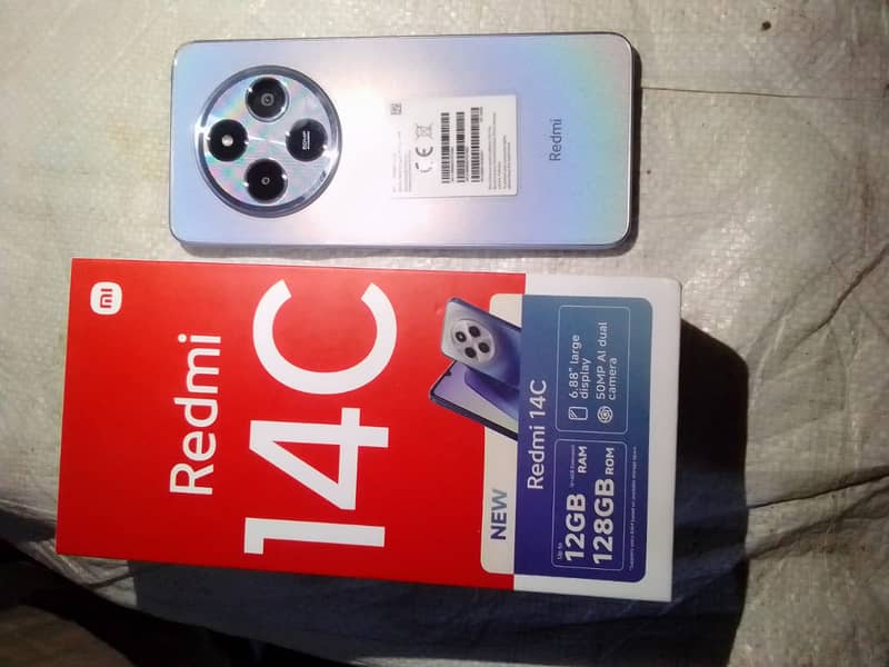 Redmi14c full warranty 12 month just box open h all accessories 0