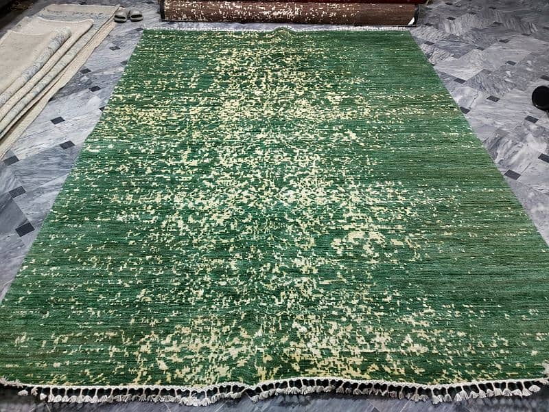 Pakistani wool and silk modren carpets 3