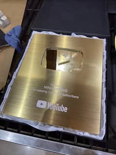 Golden Youtube Play Button