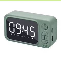 digital display clock plus woofer plus rechargeable battery