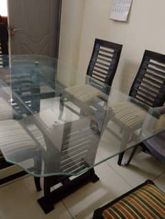 Glass dinning table full size