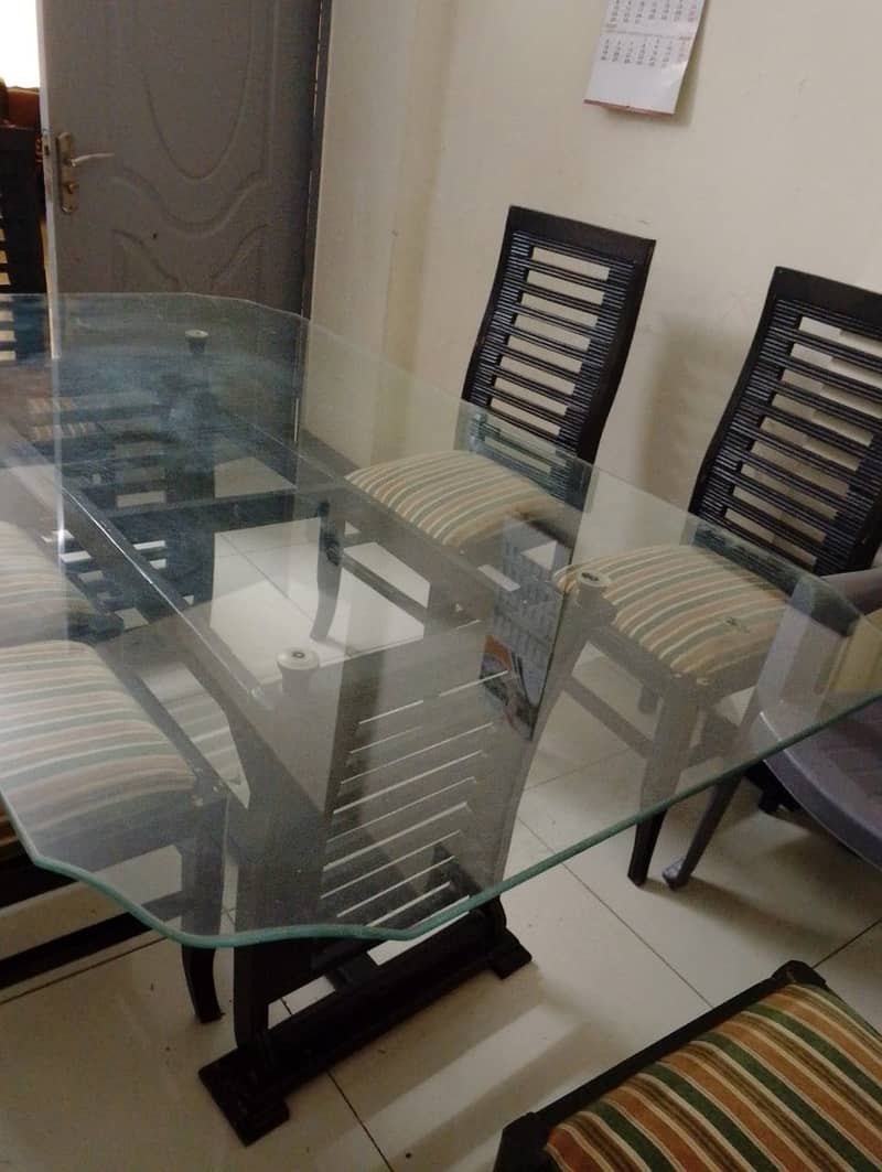 Glass dinning table full size 0