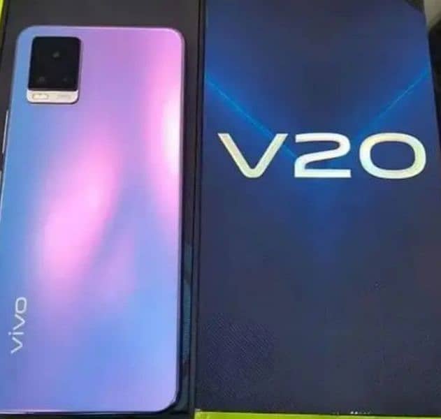 vivo v20 with box and original charger pta approved 0