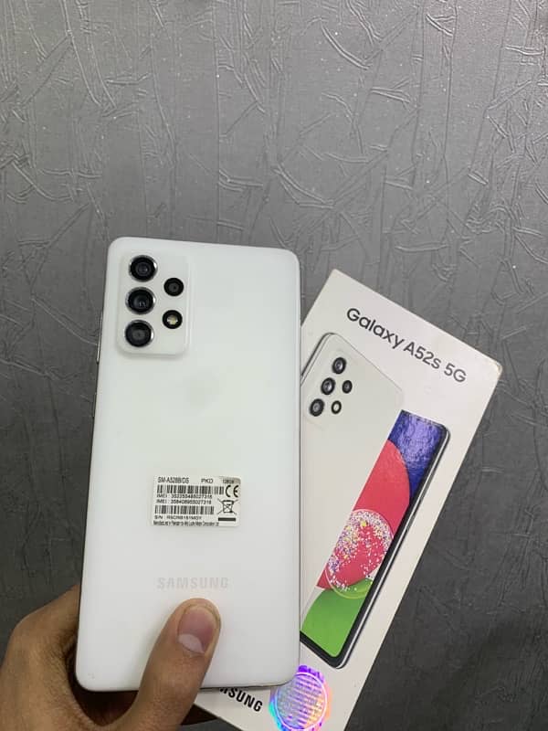 SAMSUNG A52s 5g, 8 GB RAM 128 GB ROM, WITH BOX 0