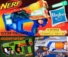 Nerf Guns 3 in 1 Bundle, Made in USA.