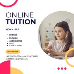 ONLINE TUITION AVAILABLE