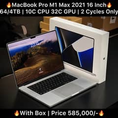 MacBook Pro M1 Max 16 inch 64GB 4TB 2021 With Complete Box