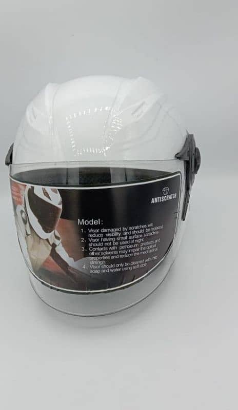 Half Face Motorcycle Helmet In white Color 2