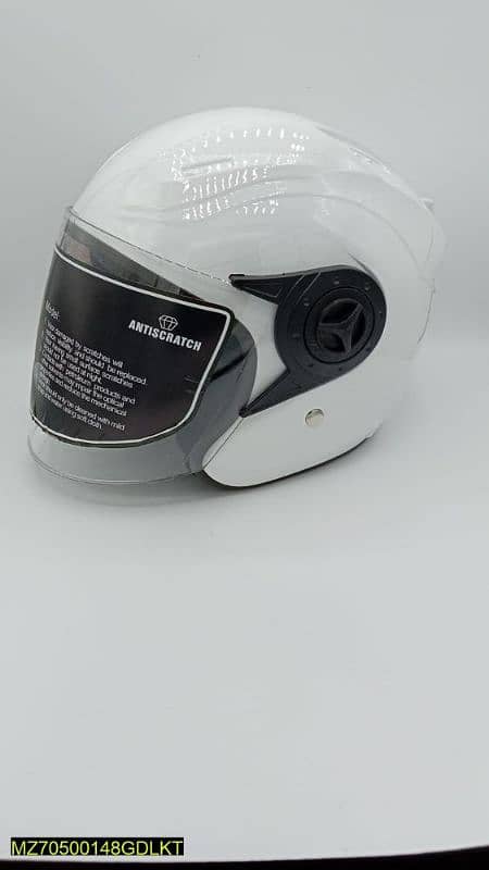 Half Face Motorcycle Helmet In white Color 3