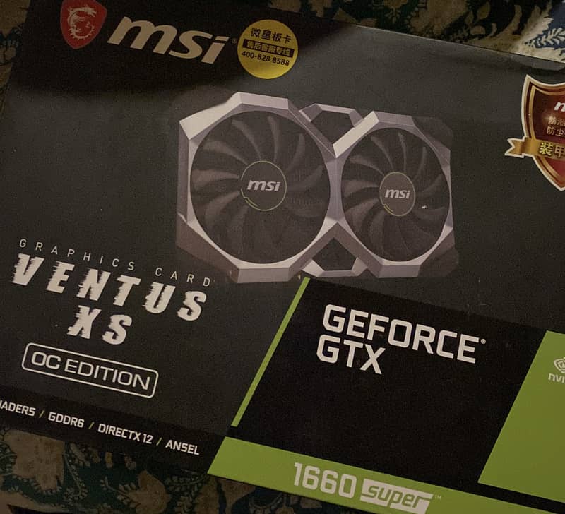 Msi ventus gtx 1660 super 1