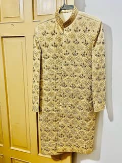 Designer Gold Sherwani - Premium Wedding Wear