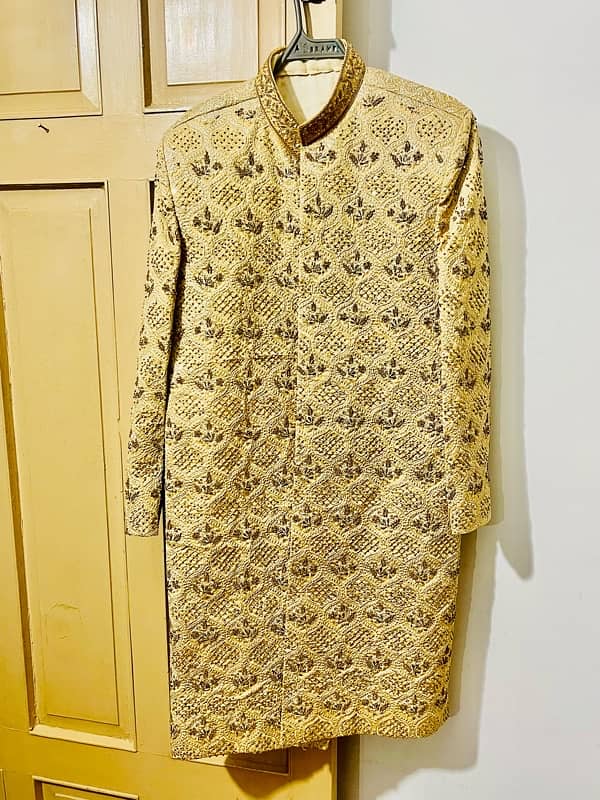 Designer Gold Sherwani - Premium Wedding Wear 2