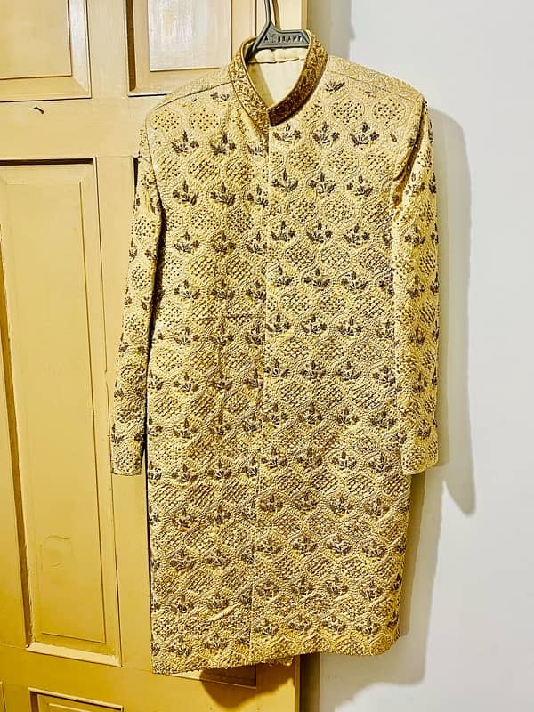 Designer Gold Sherwani - Premium Wedding Wear 3