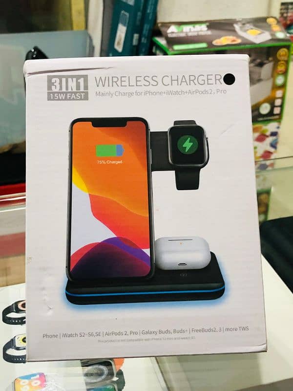 5 in 1 Magnetic Fast Wireless Charger 15W mix stock quantity available 0