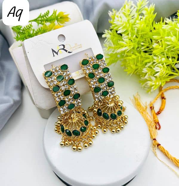 New earrings ( Heavy jhumkay)2000 for each. 0