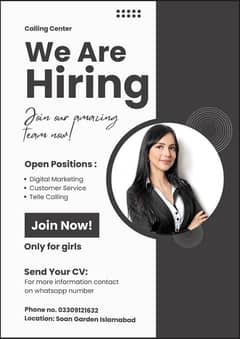 call center job only for girls