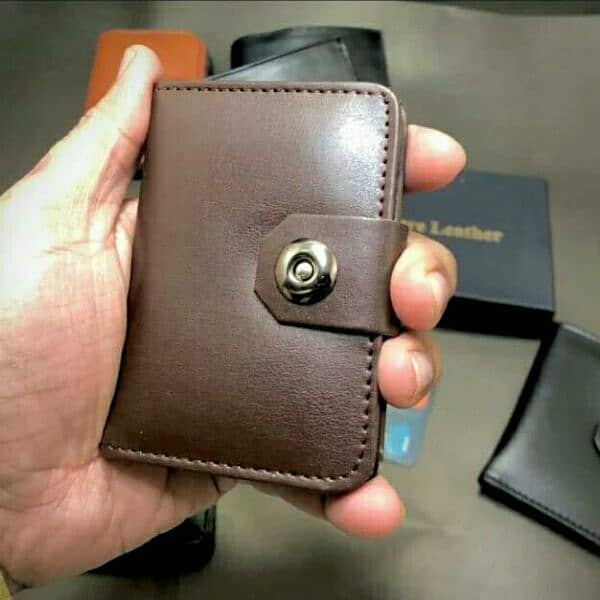 gents wallet brown color 1