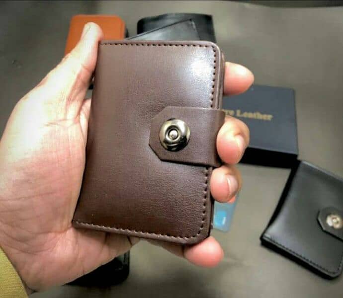 gents wallet brown color 2