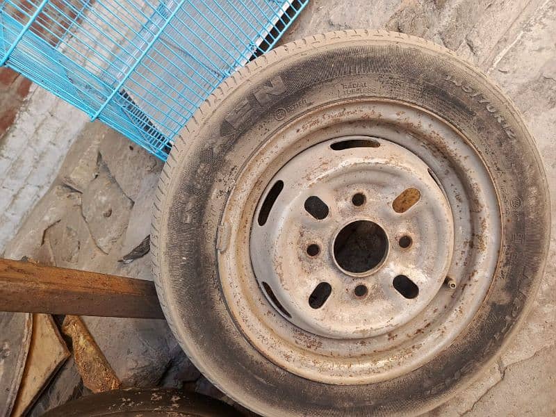 Suzuki Mehran Tyres with Rims 2