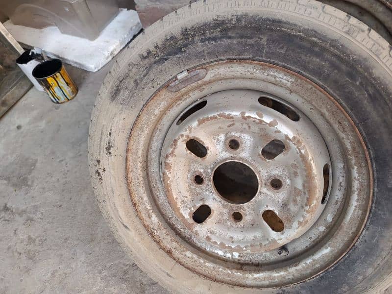 Suzuki Mehran Tyres with Rims 3