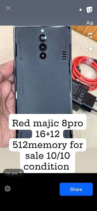 Red Majic 8pr0 16+12/512 1