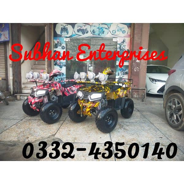 Zero Metre 125cc Sports Bumper Model Atv Quad Bikes Delivery In All Pk 0