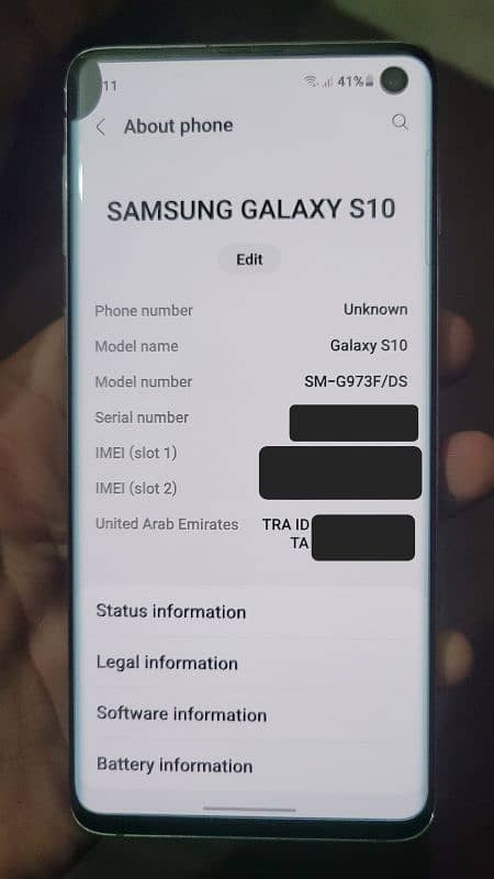 Samsung S10 512gb Pta approved 10