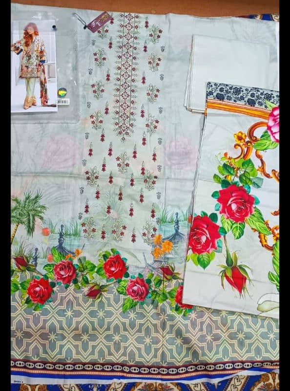 Lawn Khaddar Cotton Fabric Clothes 0