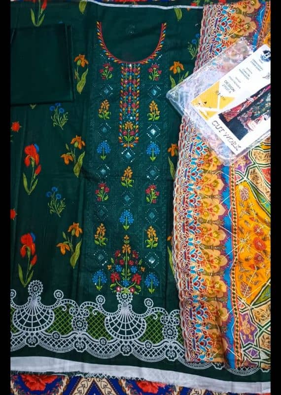 Lawn Khaddar Cotton Fabric Clothes 9