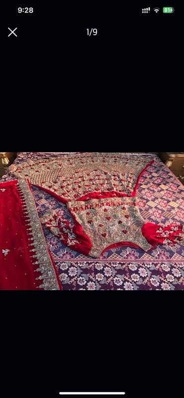 Bridal lehnga / Wedding wear / Barat dress / Bridal lehnga for sale 0